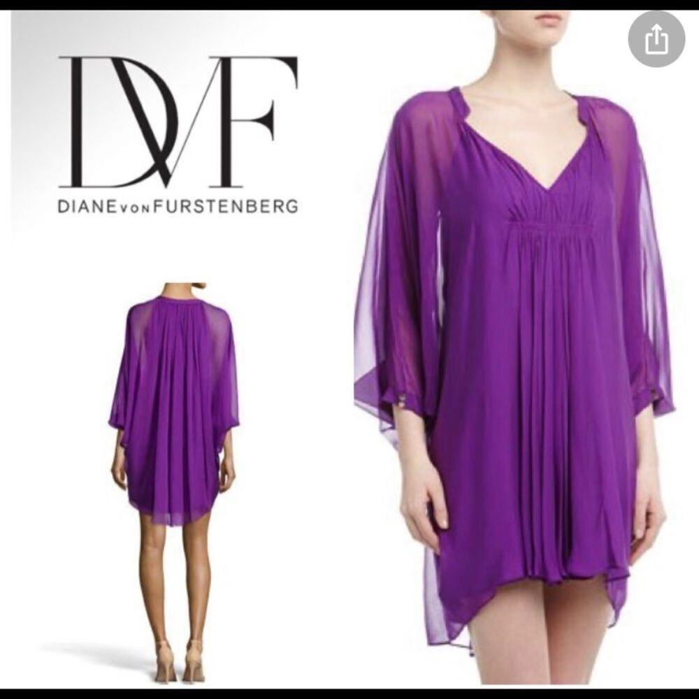 DIANE VON FURSTENBERG SILK DRESS SIZE S